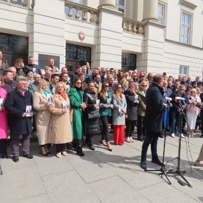 Konferencja prasowa Radosława Witkowskiego